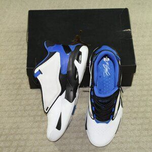 IOB Jordan Max Aura 4 Men's Size 13 White Black Hyper Royal High Top Bas…